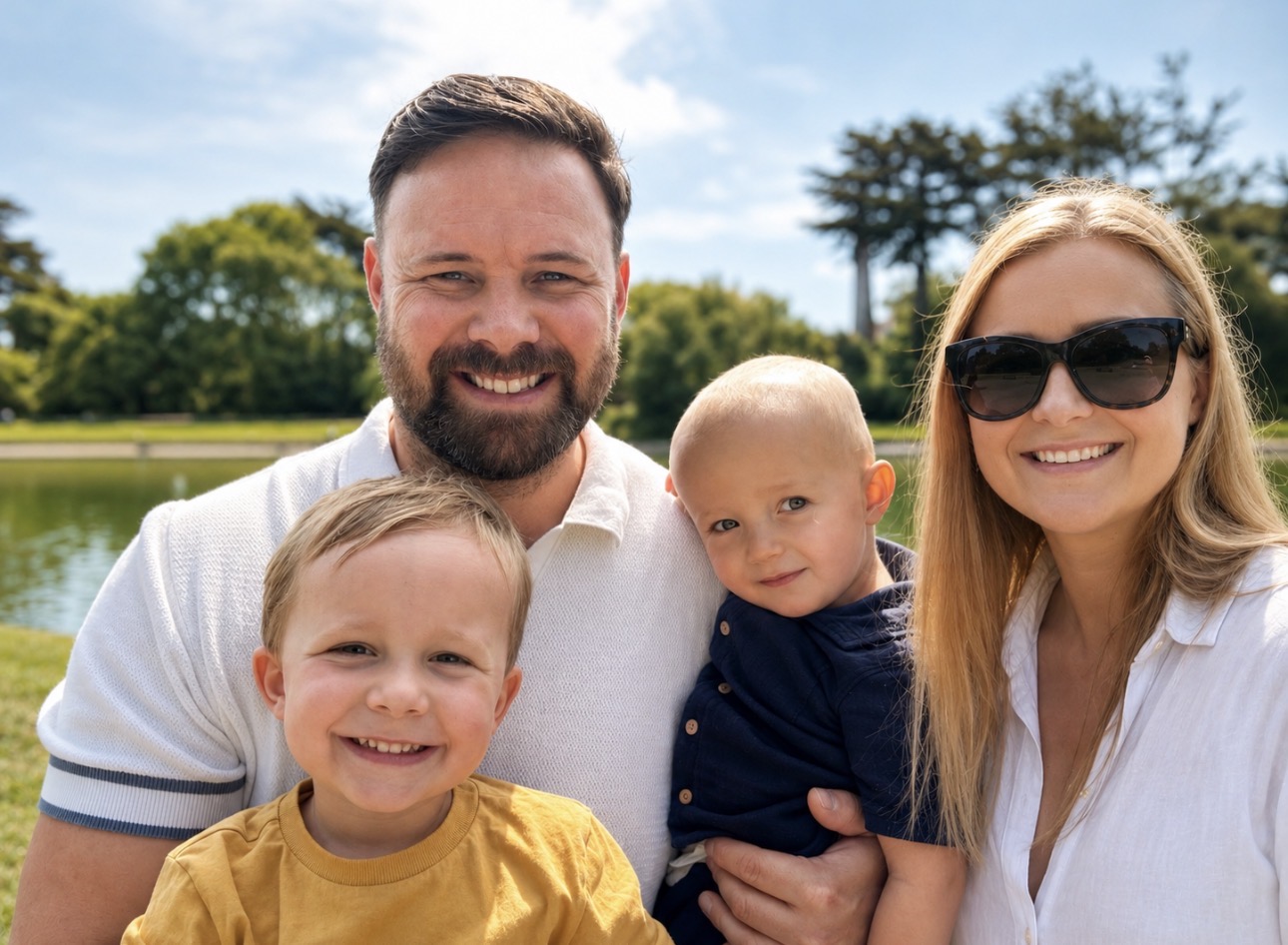 Andy and Livia with their family, founders of AG Quantum Group